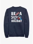 Marvel Captain America Holiday Hero Sweatshirt, NAVY, hi-res