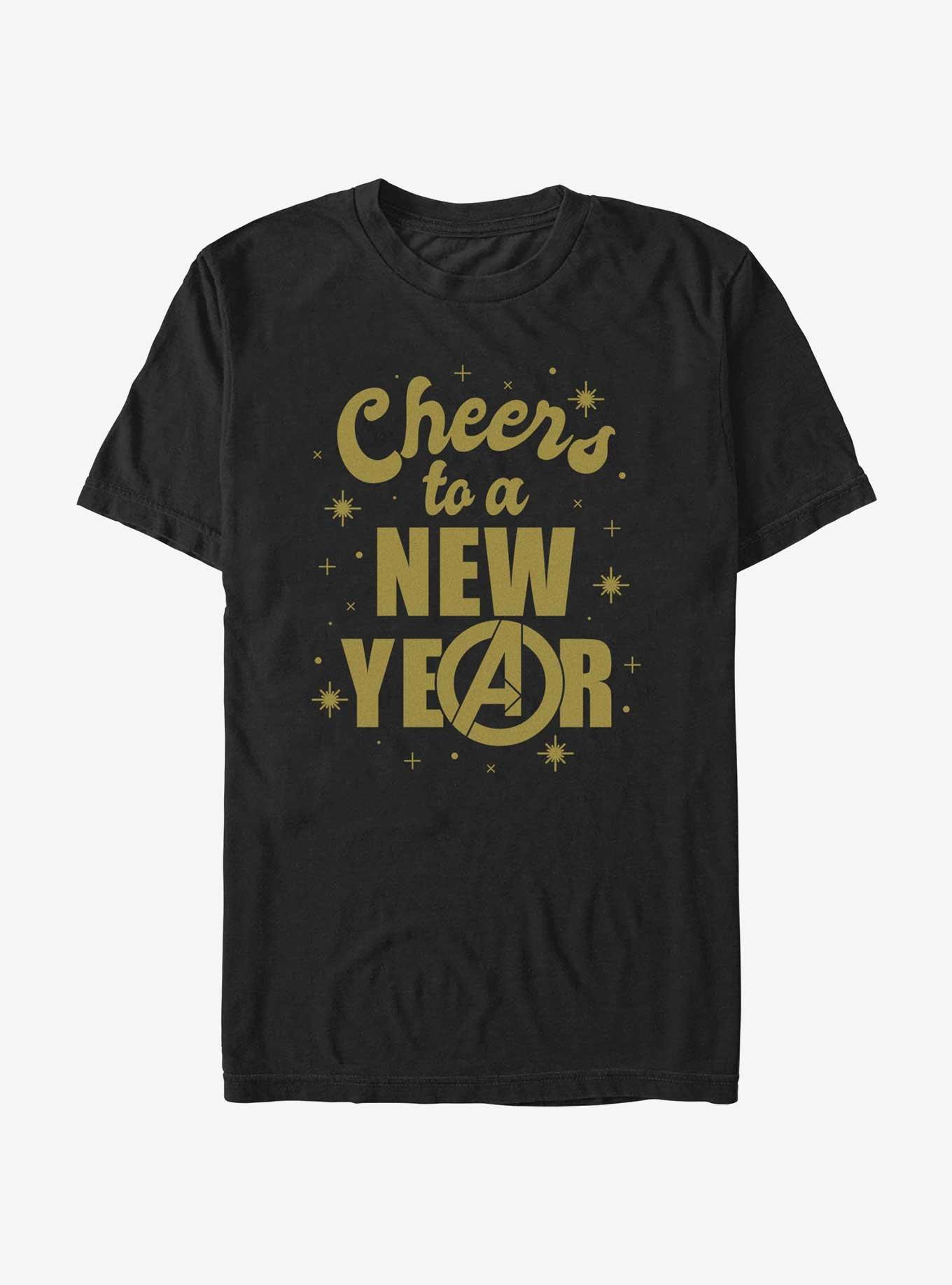 Marvel New Year T-Shirt, BLACK, hi-res