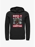 Marvel Guardians Of The Galaxy Rocket Ugly Holiday Hoodie, BLACK, hi-res