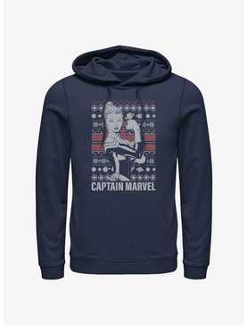 Marvel Captain Marvel Ugly Holiday Hoodie, , hi-res