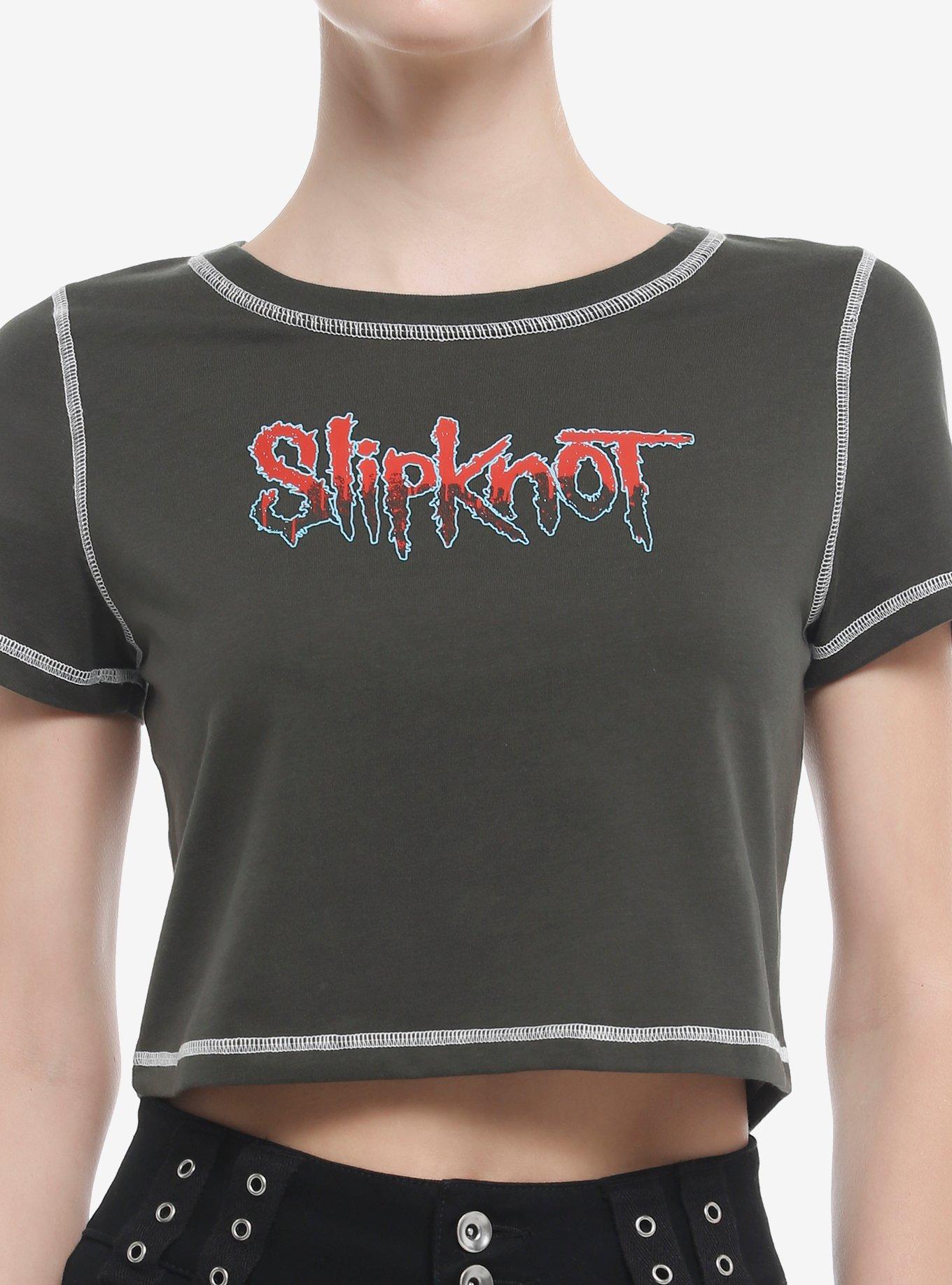 Slipknot Logo Girls Baby T-Shirt, CHARCOAL  GREY, hi-res