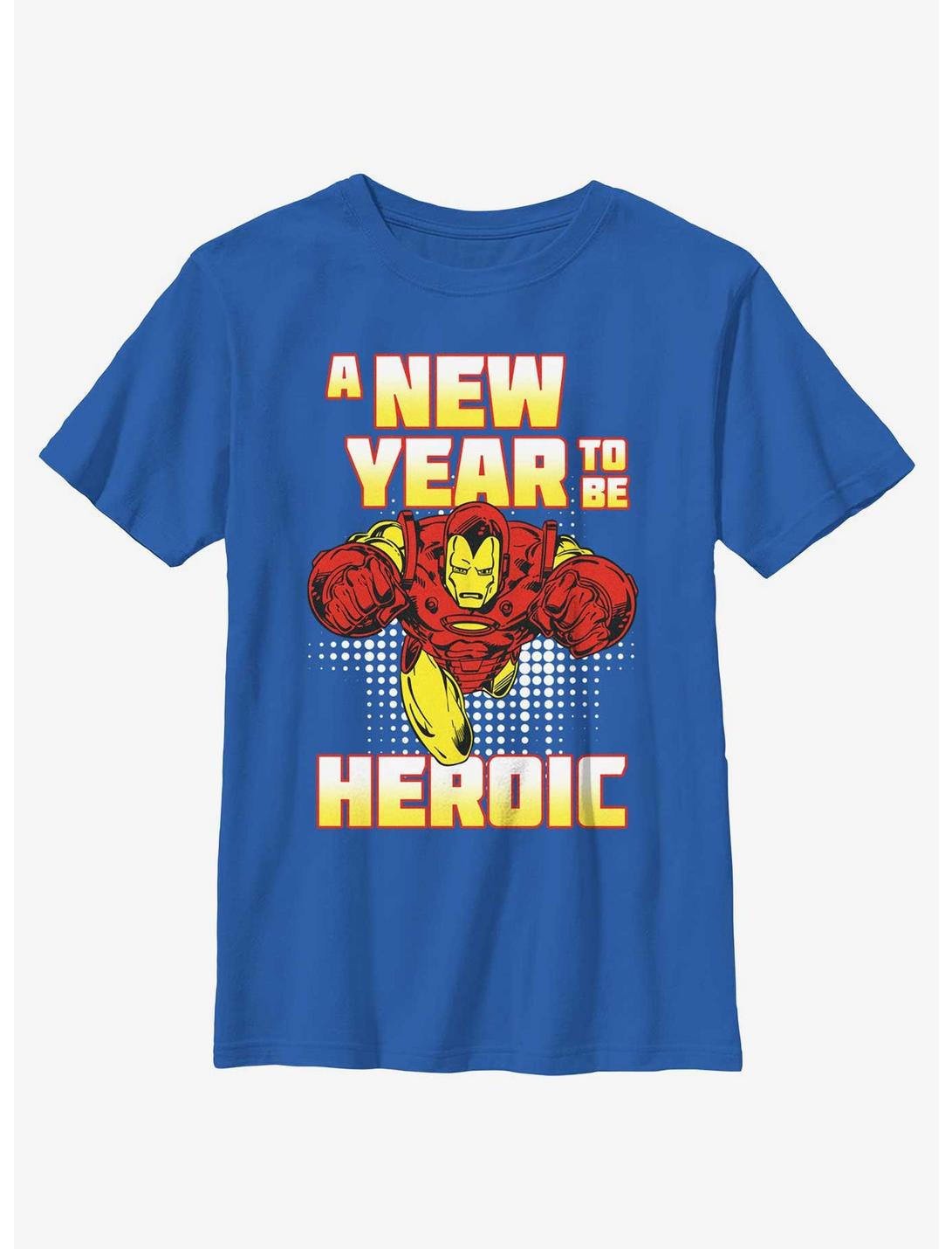 Marvel Iron Man New Year Youth T-Shirt, ROYAL, hi-res