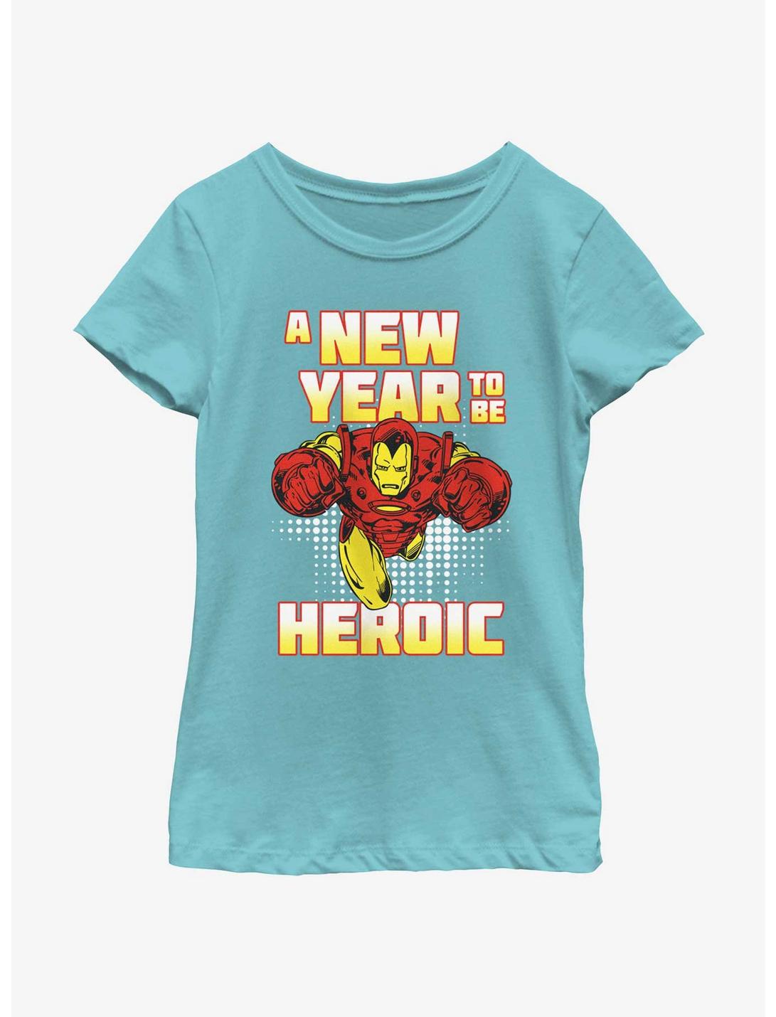 Marvel Iron Man New Year Youth Girls T-Shirt, TAHI BLUE, hi-res