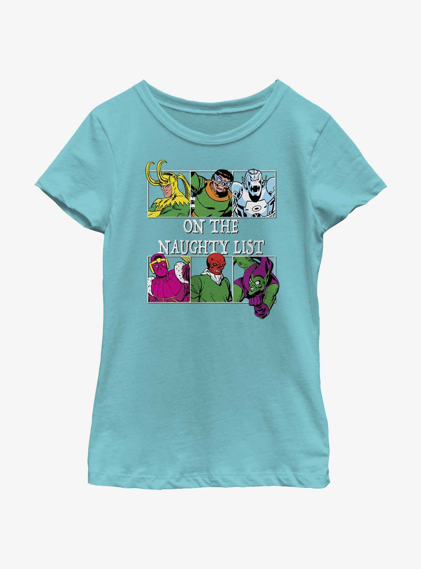 Marvel On The Naughty List Youth Girls T-Shirt, , hi-res