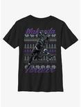 Marvel Black Panther Ugly Holiday Youth T-Shirt, BLACK, hi-res