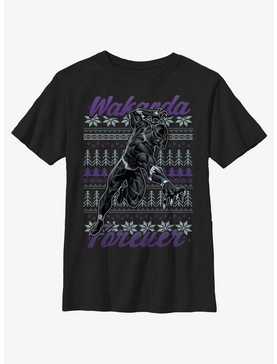 Marvel Black Panther Ugly Holiday Youth T-Shirt, , hi-res