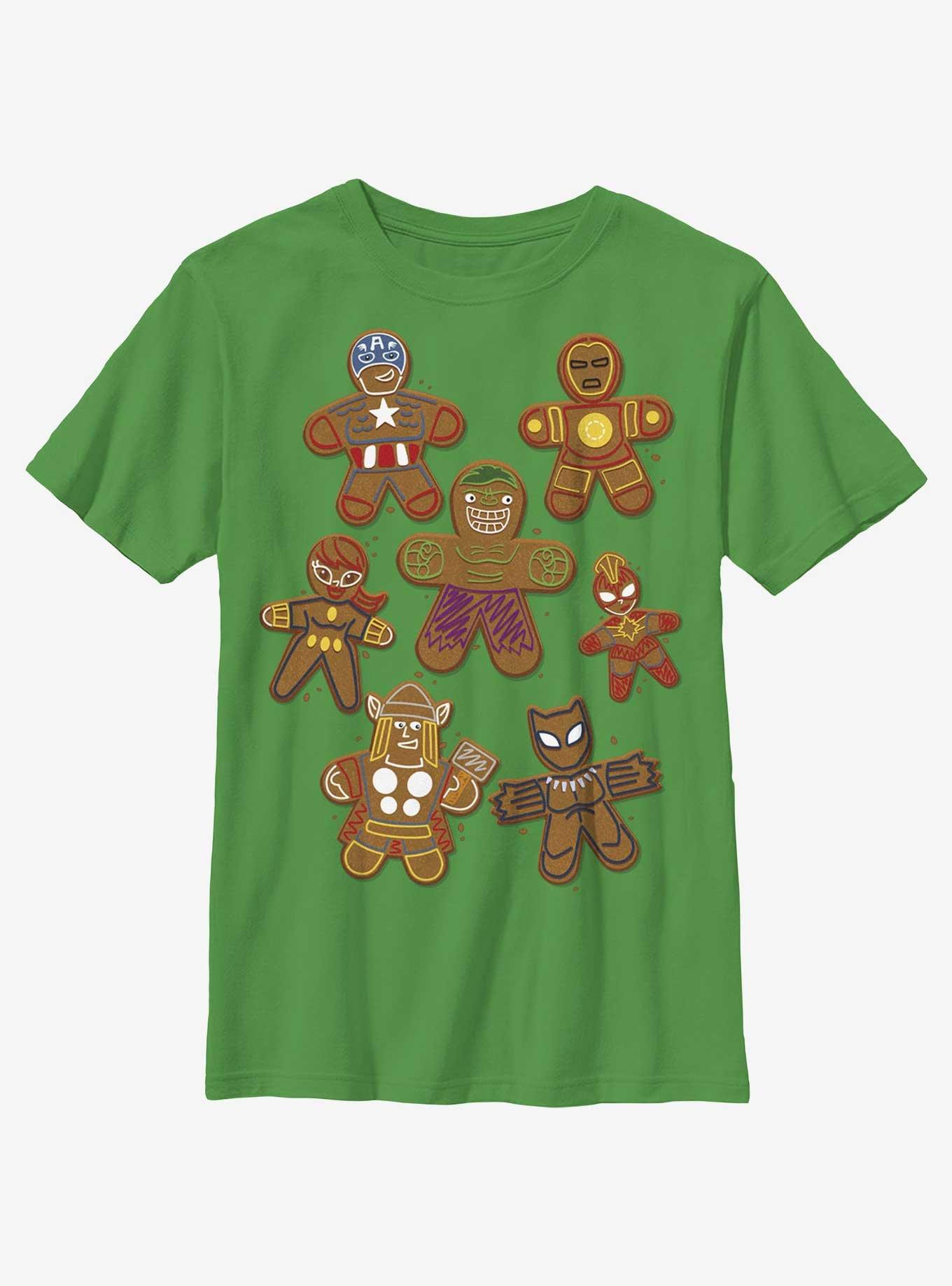 Marvel Avengers Gingerbread Cookies Youth T-Shirt, , hi-res