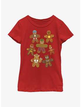 Marvel Avengers Gingerbread Cookies Youth Girls T-Shirt, , hi-res