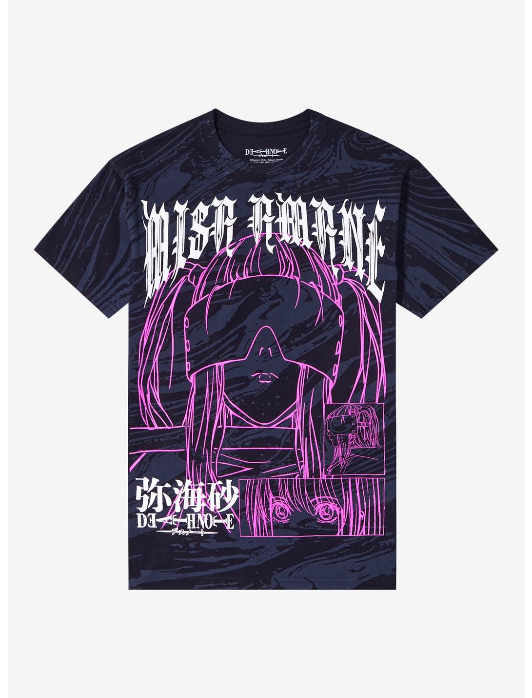 Death Note Misa Swirl Wash Boyfriend Fit Girls T-Shirt, MULTI, hi-res