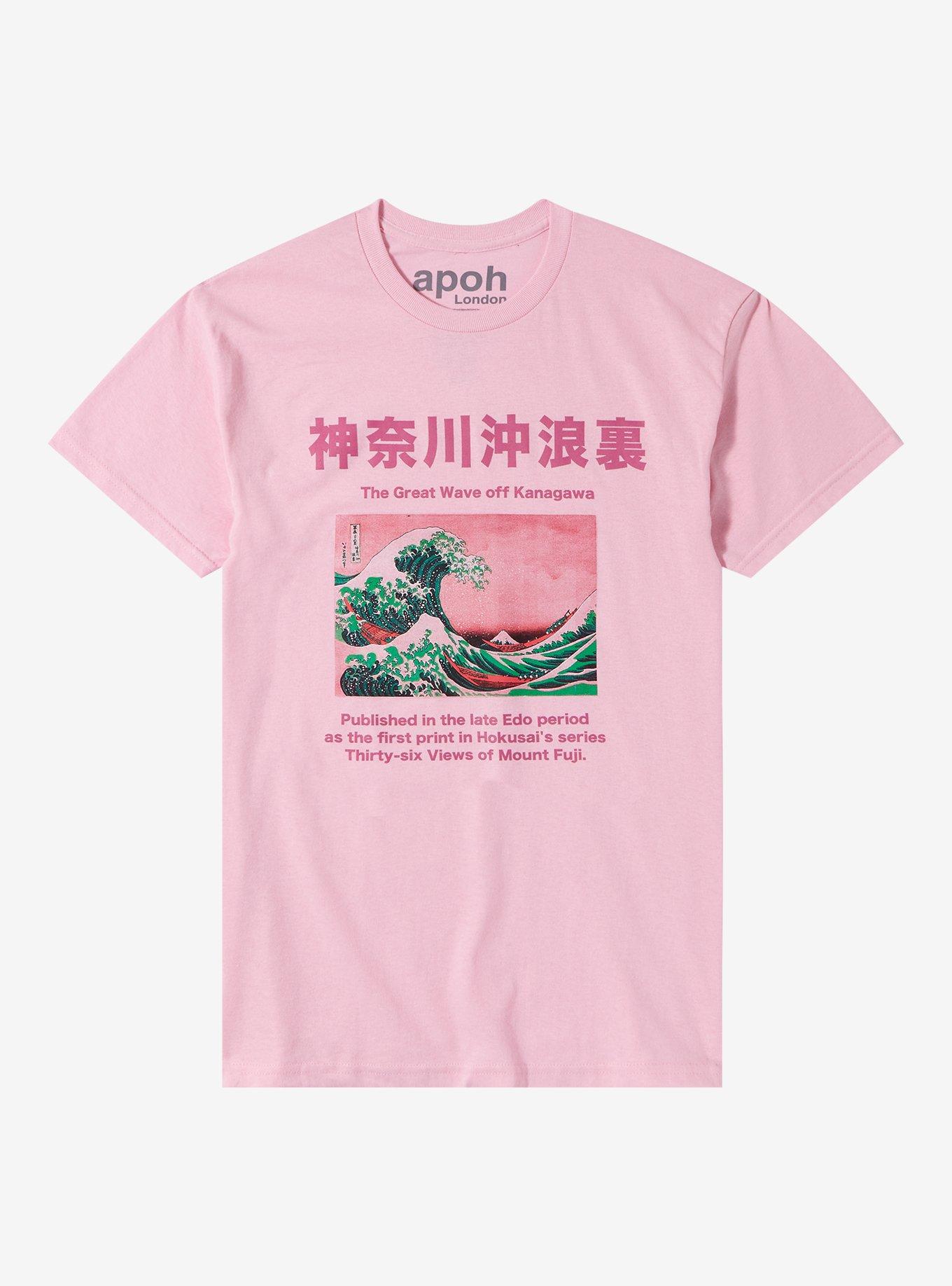 Apoh London Hokusai The Great Wave Off Kanagawa Boyfriend Fit Girls T-Shirt, MULTI, hi-res