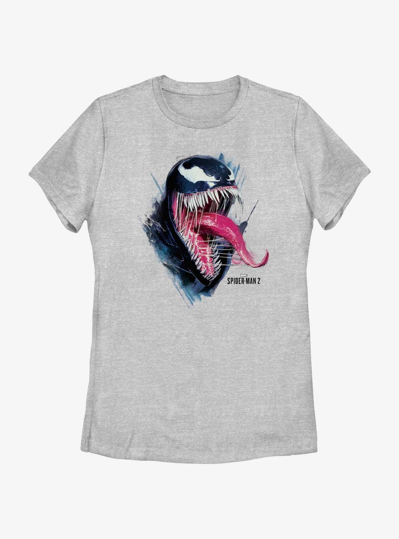 Marvel Spider-Man 2 Game Venom Profile Womens T-Shirt, ATH HTR, hi-res