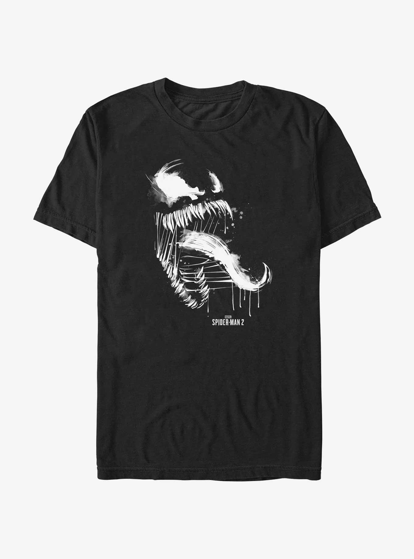 Marvel Spider-Man 2 Game Venom Sketch Portrait T-Shirt, , hi-res