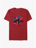 Marvel Spider-Man 2 Game Peter Parker & Miles Morales T-Shirt, CARDINAL, hi-res
