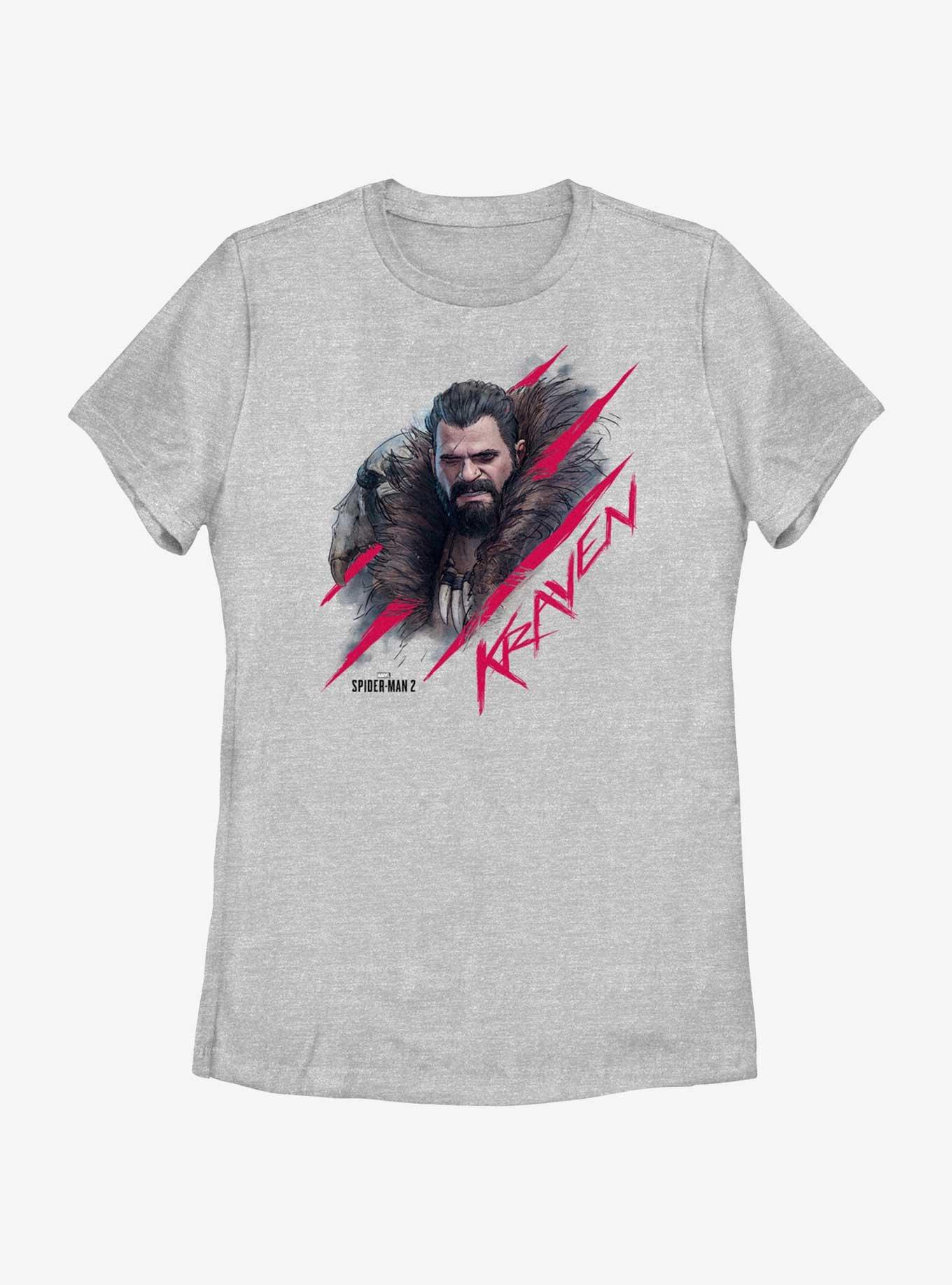 Marvel Spider-Man 2 Game Kraven Scratch Portrait Womens T-Shirt, , hi-res