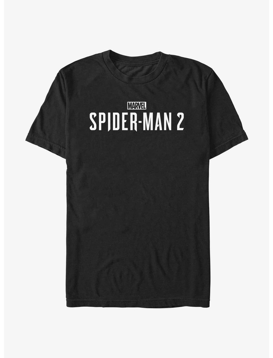 Marvel Spider-Man 2 Game White Logo T-Shirt, BLACK, hi-res
