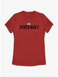 Marvel Spider-Man 2 Game Black Logo Womens T-Shirt, RED, hi-res