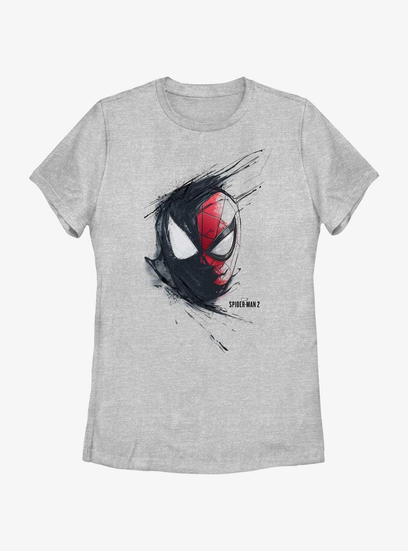 Marvel Spider-Man 2 Game Venom Spider-Man Splash Womens T-Shirt, ATH HTR, hi-res