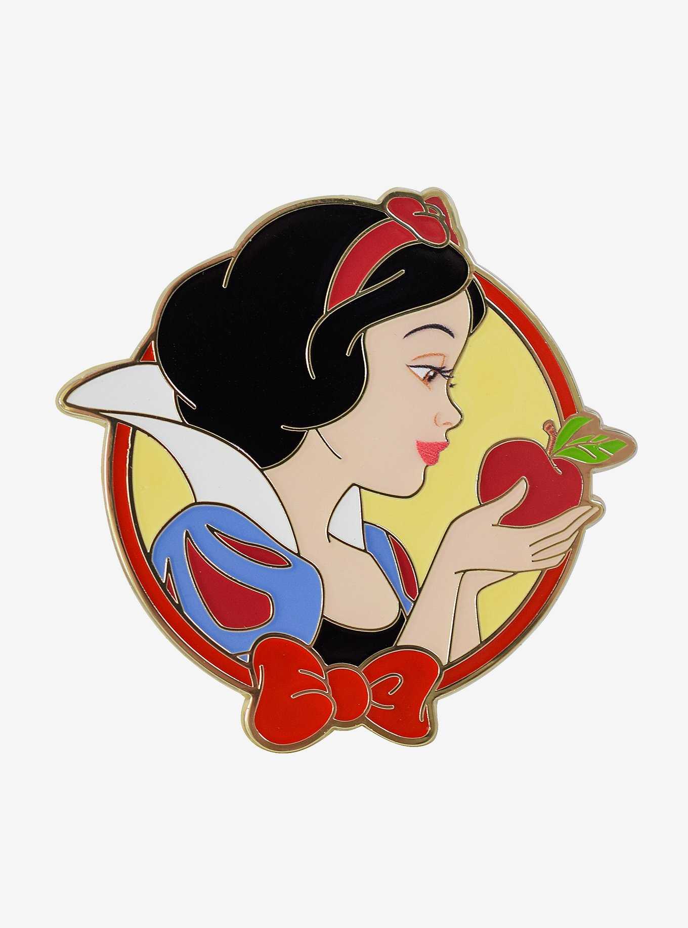 Disney Snow White and the Seven Dwarfs Snow White Apple Enamel Pin — BoxLunch Exclusive, , hi-res