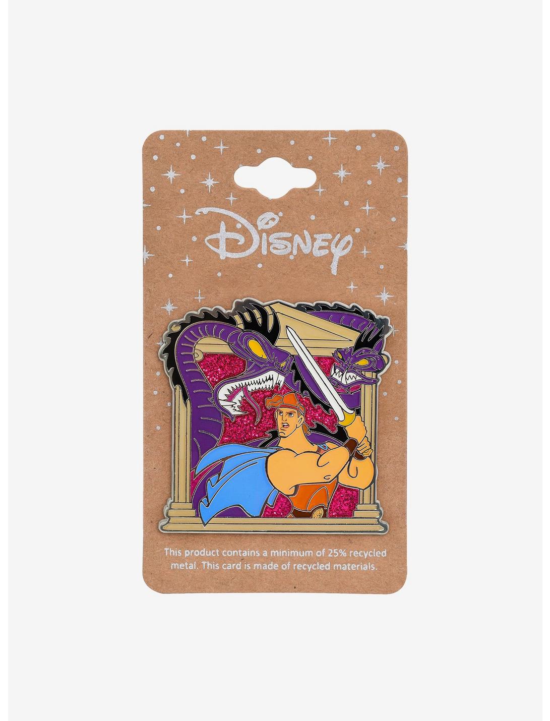 Disney Hercules Hydra Fight Glitter Filled Enamel Pin - BoxLunch Exclusive, , hi-res