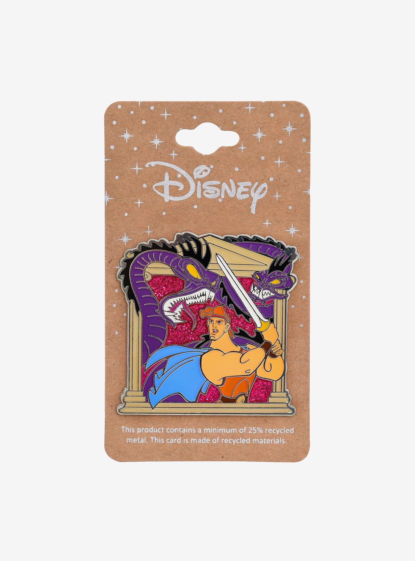 Disney Hercules Hydra Fight Glitter Filled Enamel Pin - BoxLunch Exclusive, , hi-res
