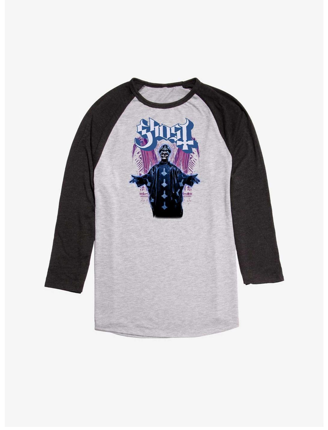 Ghost Cathedral Raglan T-Shirt, Ath Heather With Black, hi-res