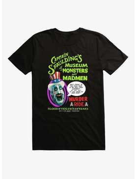 House Of 1000 Corpses Captain Spaulding's Museum Of Monsters And Mayhem T-Shirt, , hi-res