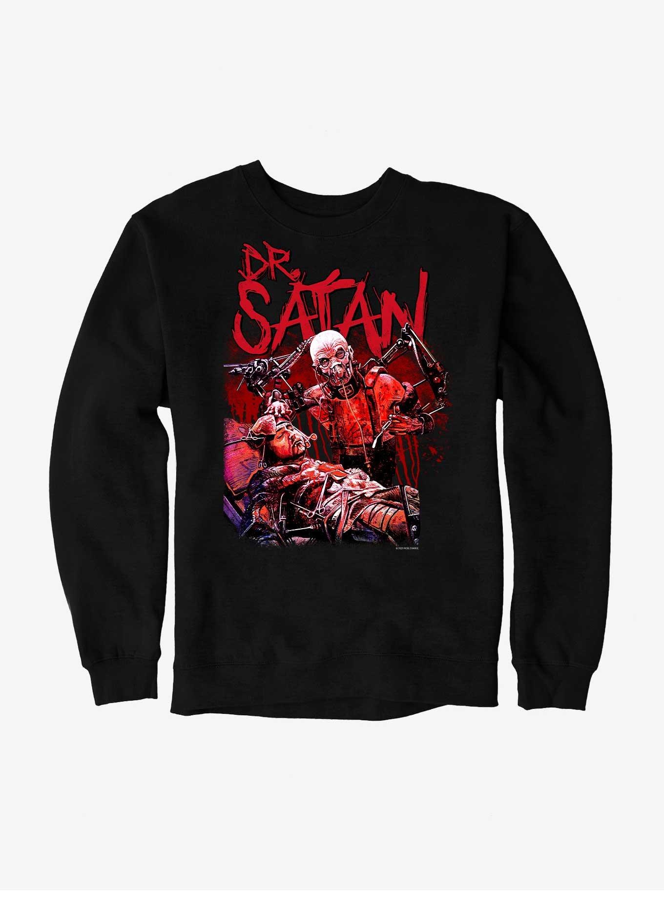 House Of 1000 Corpses Dr. Satan Sweatshirt, BLACK, hi-res