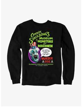 House Of 1000 Corpses Captain Spaulding's Museum Of Monsters And Mayhem Sweatshirt, , hi-res