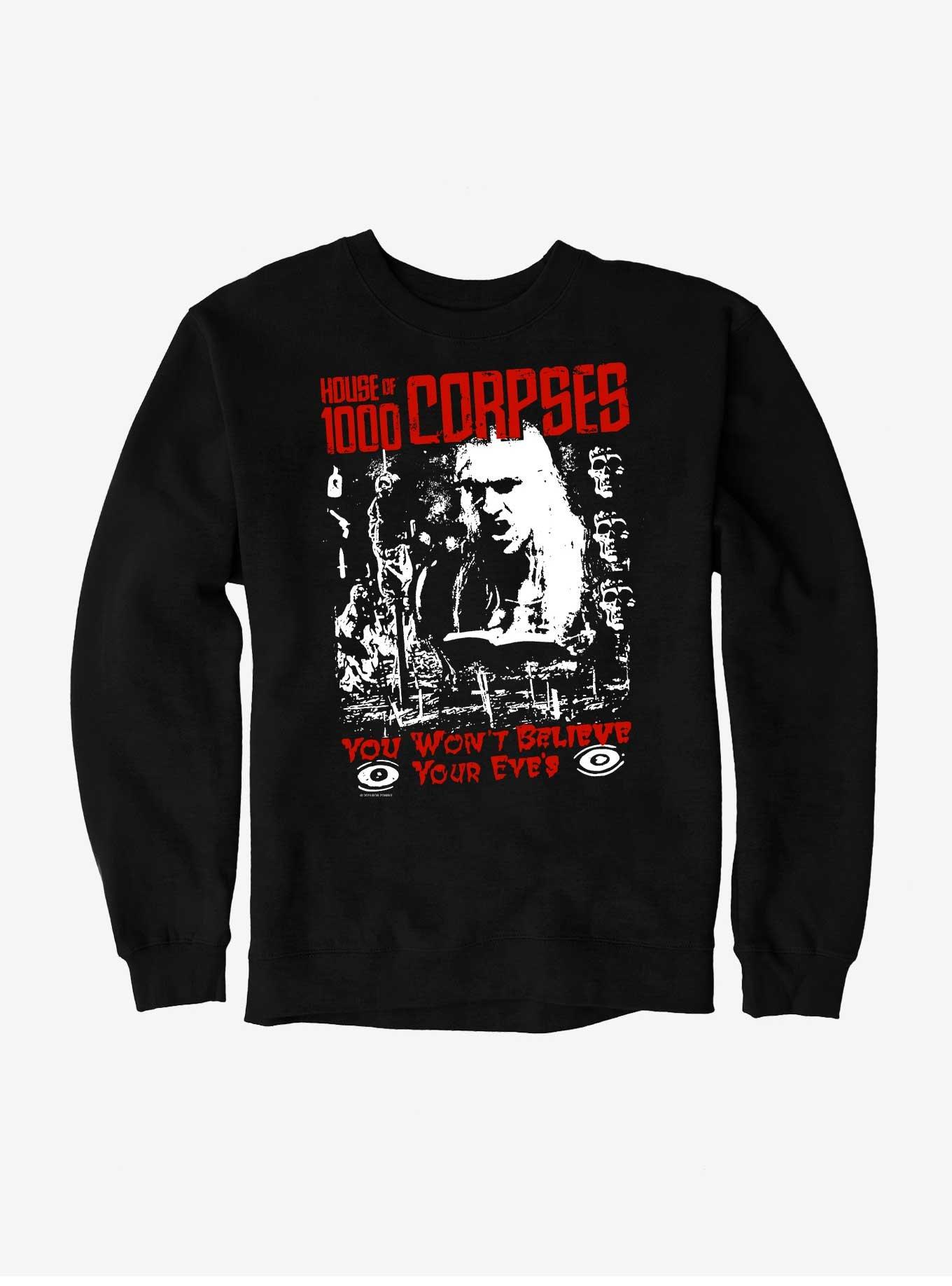 House Of 1000 Corpses You Won't Believe Your Eyes Sweatshirt, , hi-res