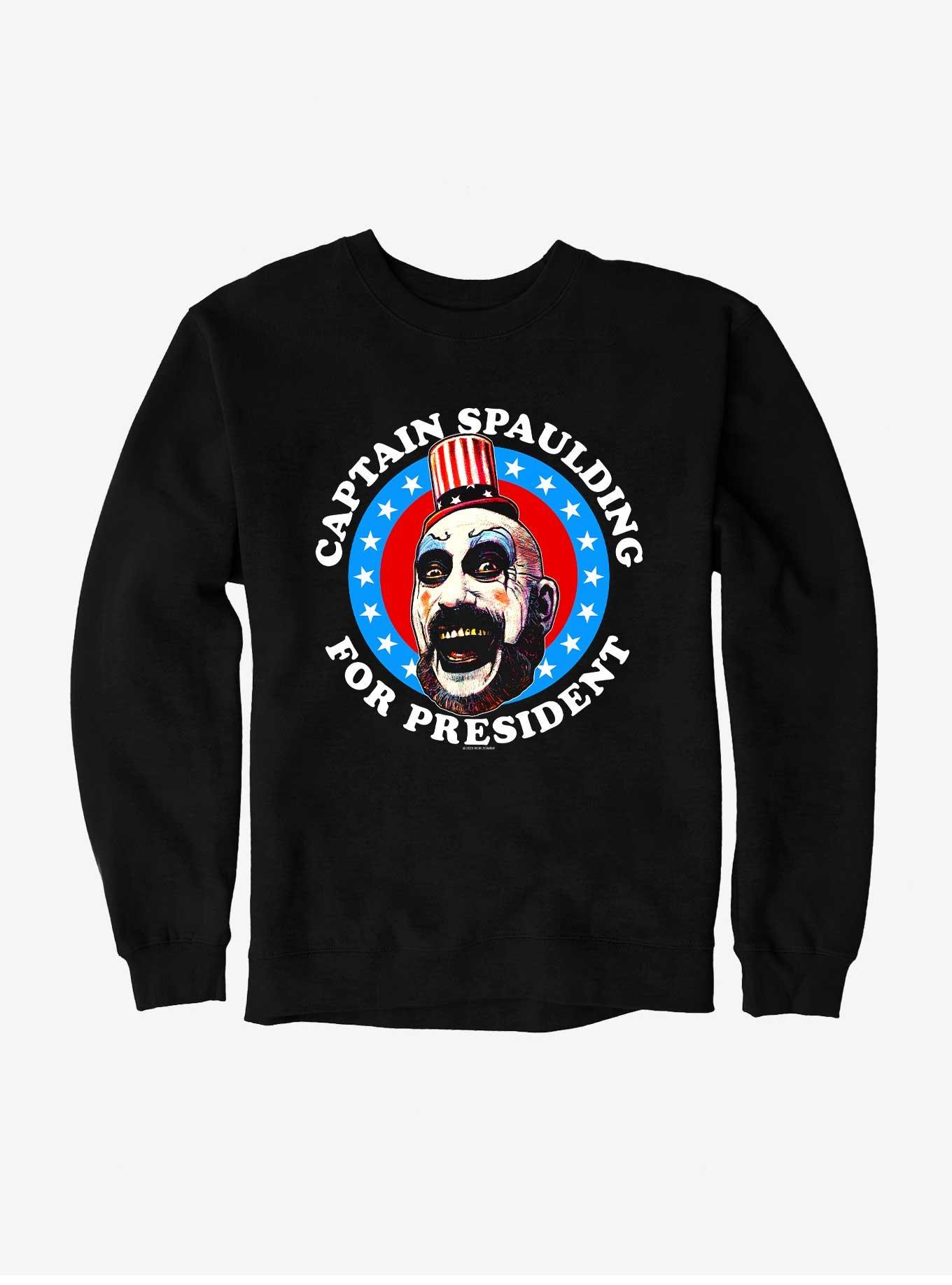 House Of 1000 Corpses Captain Spaulding For President Sweatshirt, , hi-res