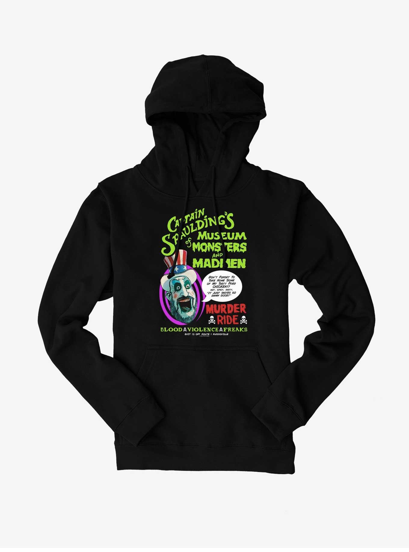 House Of 1000 Corpses Captain Spaulding's Museum Of Monsters And Mayhem Hoodie, , hi-res