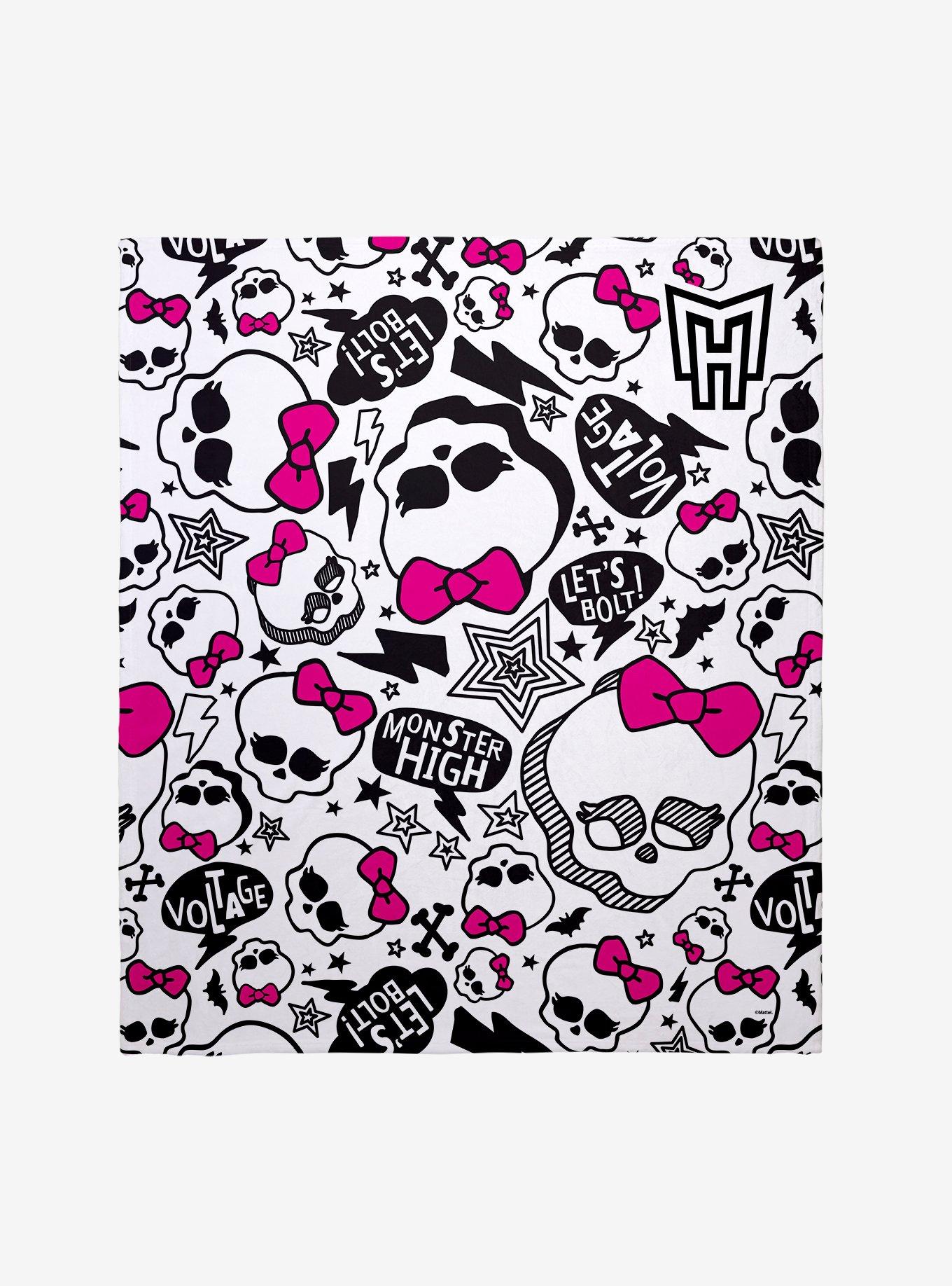 Monster High Skulls Throw Blanket, , hi-res