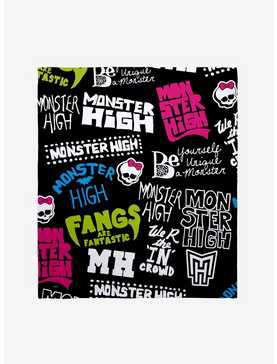 Monster High Title Graffiti Throw Blanket, , hi-res