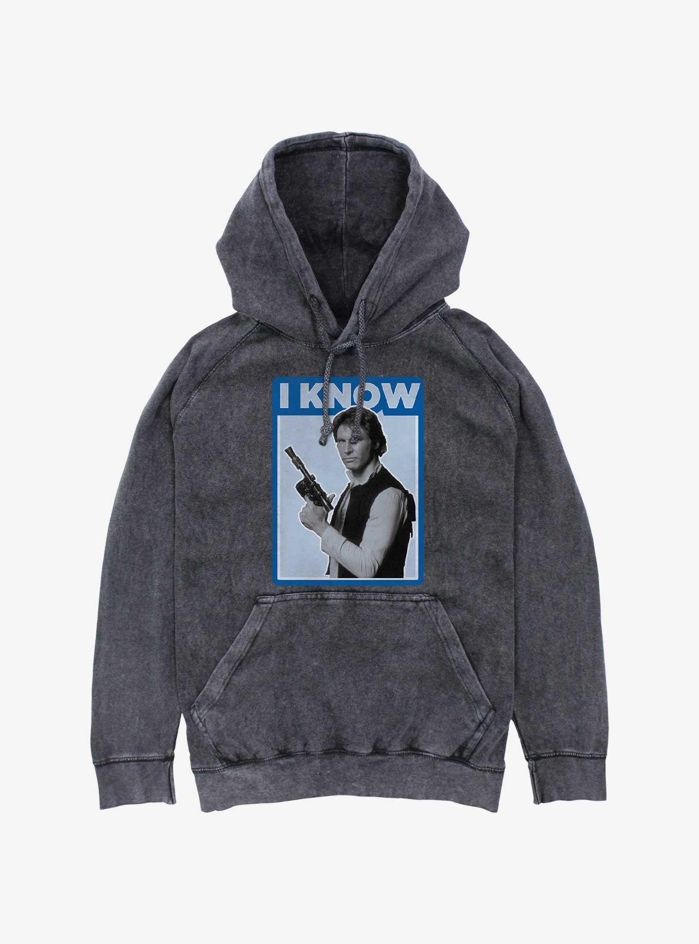 Star Wars Han I Know Mineral Wash Hoodie, , hi-res