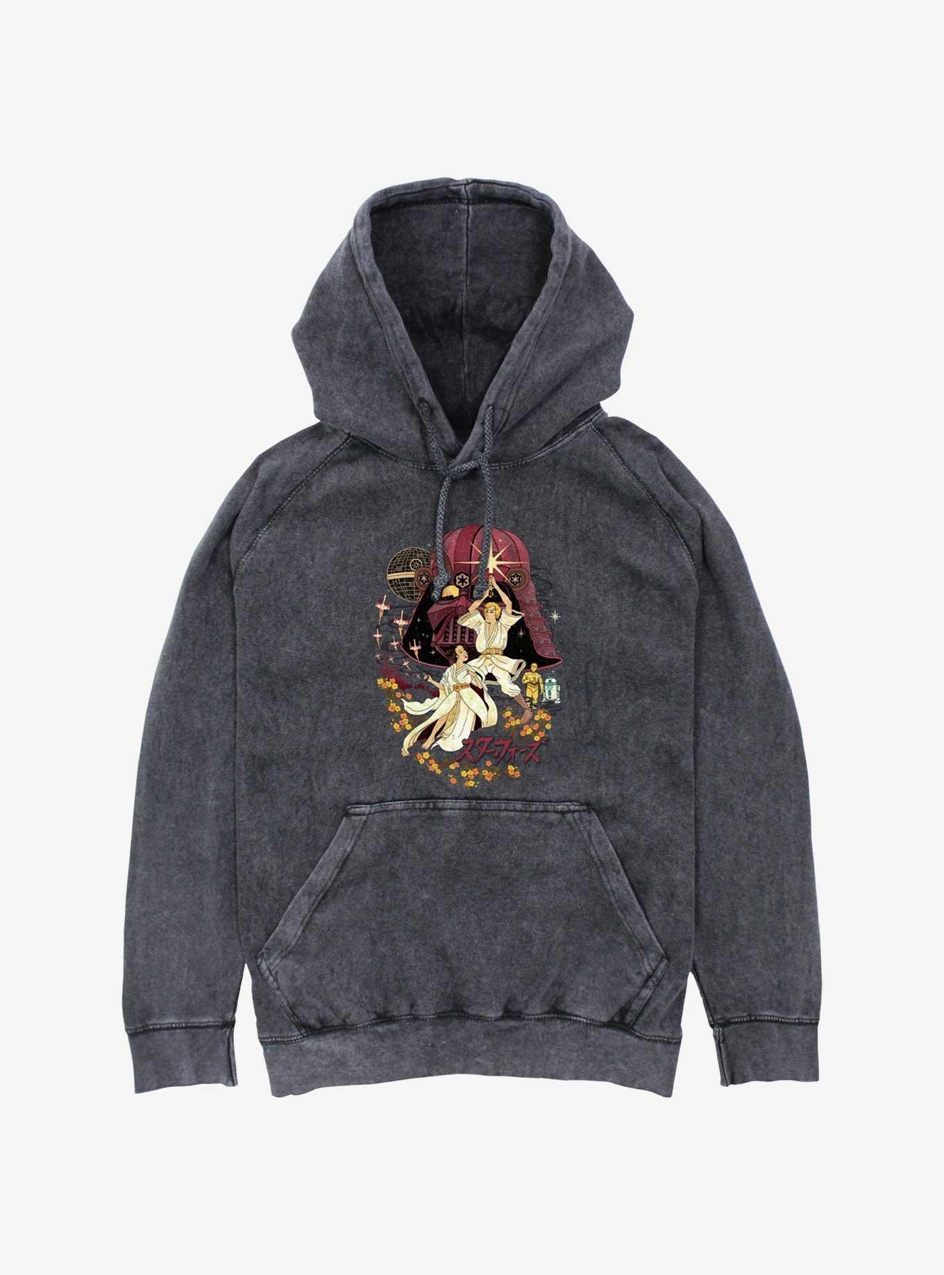 Star Wars Kanji A New Hope Mineral Wash Hoodie, , hi-res