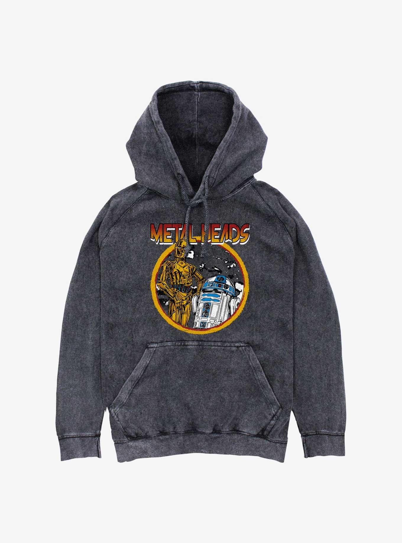 Star Wars Metal Droids Mineral Wash Hoodie, , hi-res