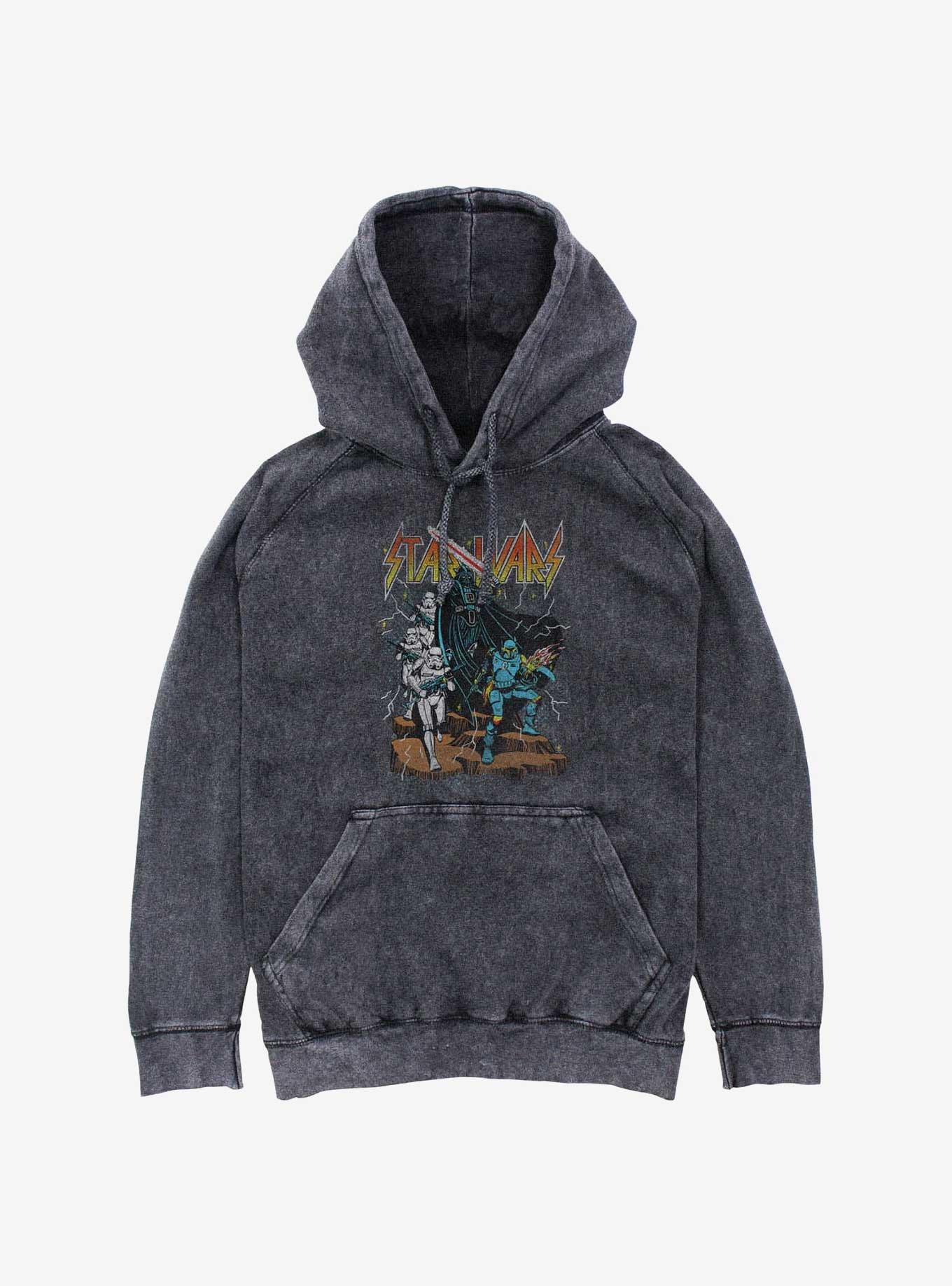 Star Wars Metal Style Mineral Wash Hoodie, , hi-res