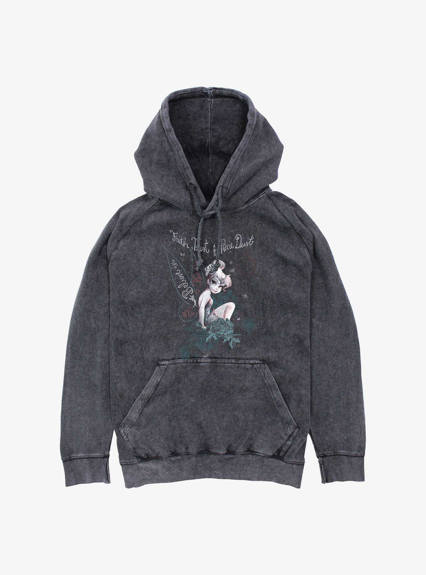 Disney Tinker Bell Faith Trust Pixie Dust Mineral Wash Hoodie, , hi-res