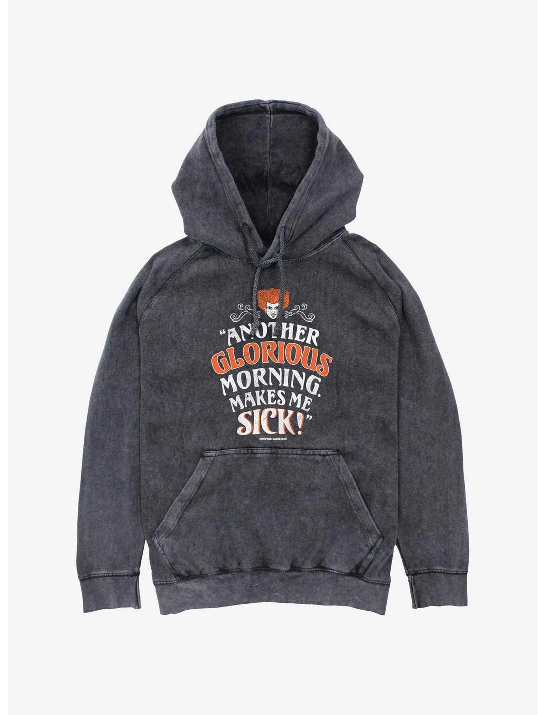 Disney Hocus Pocus Another Glorious Morning Mineral Wash Hoodie, BLACK, hi-res