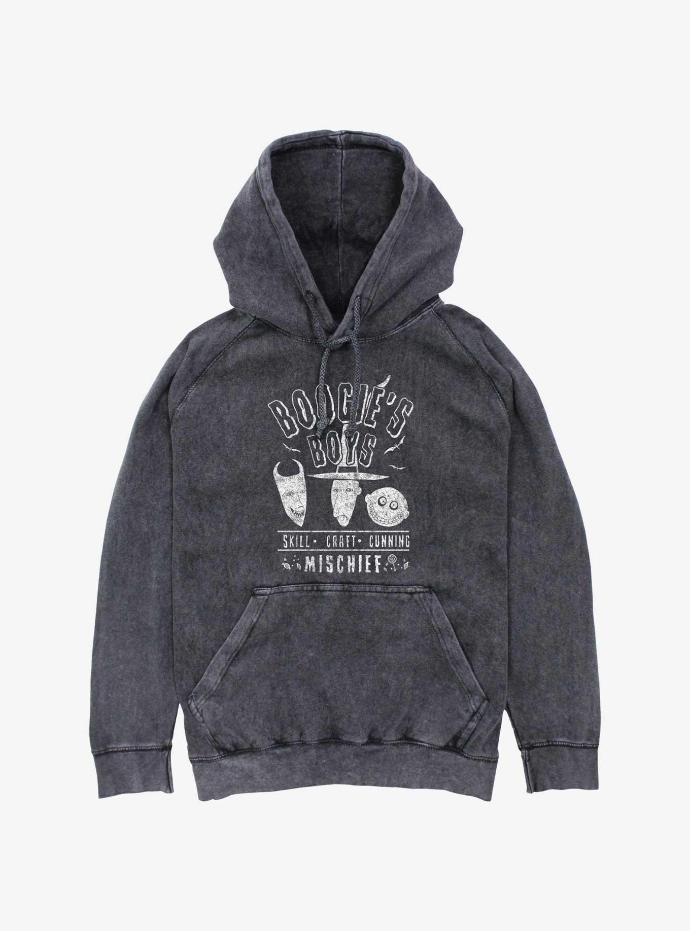 Disney Nightmare Before Christmas Boogie's Boys Mineral Wash Hoodie, , hi-res