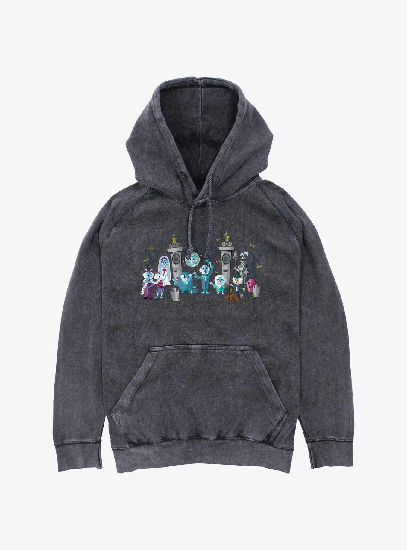 Disney Haunted Mansion Ghost Entrance Mineral Wash Hoodie, , hi-res