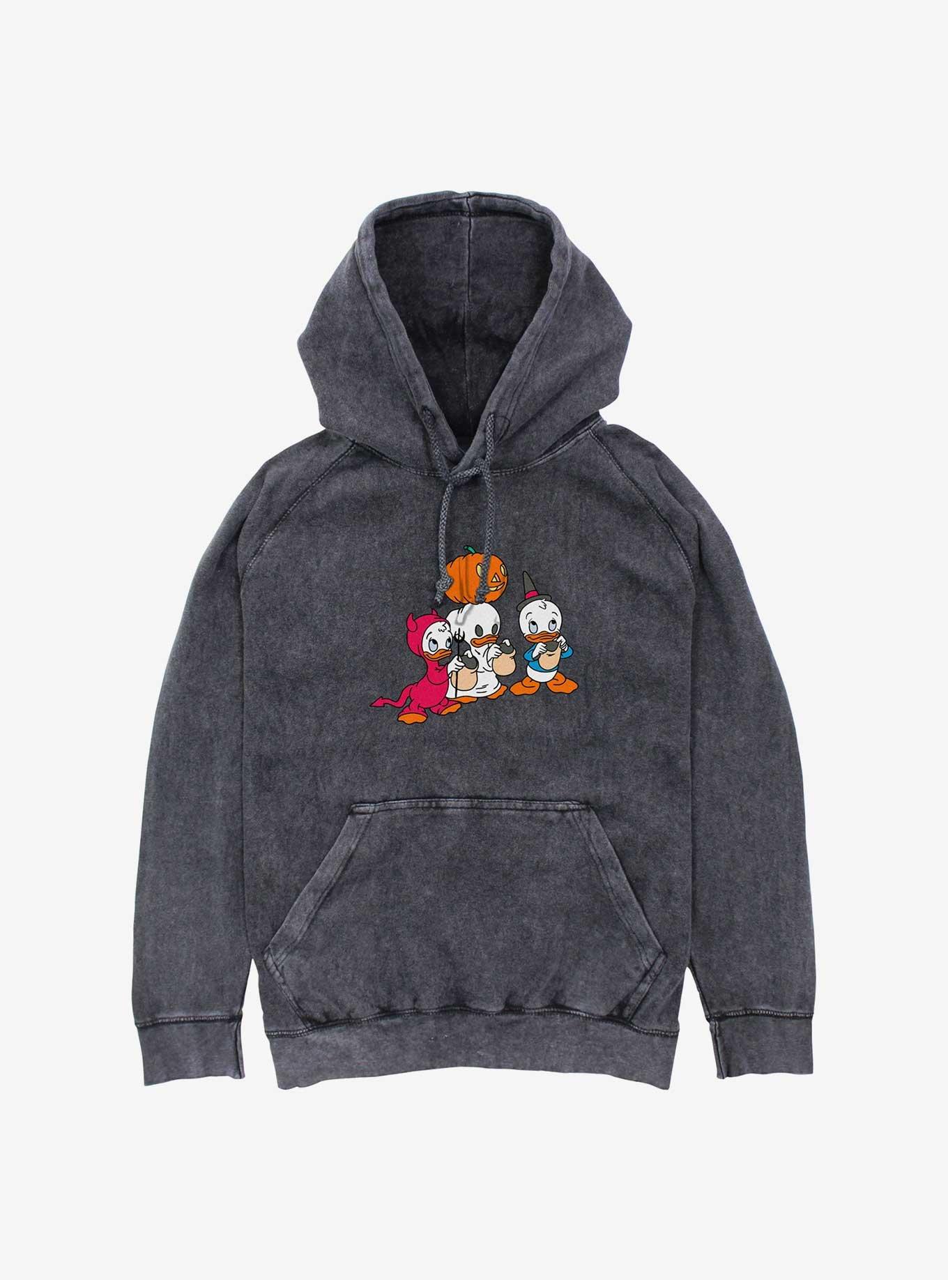 Disney Ducktales Huey Dewey Louie Tricks Mineral Wash Hoodie, , hi-res