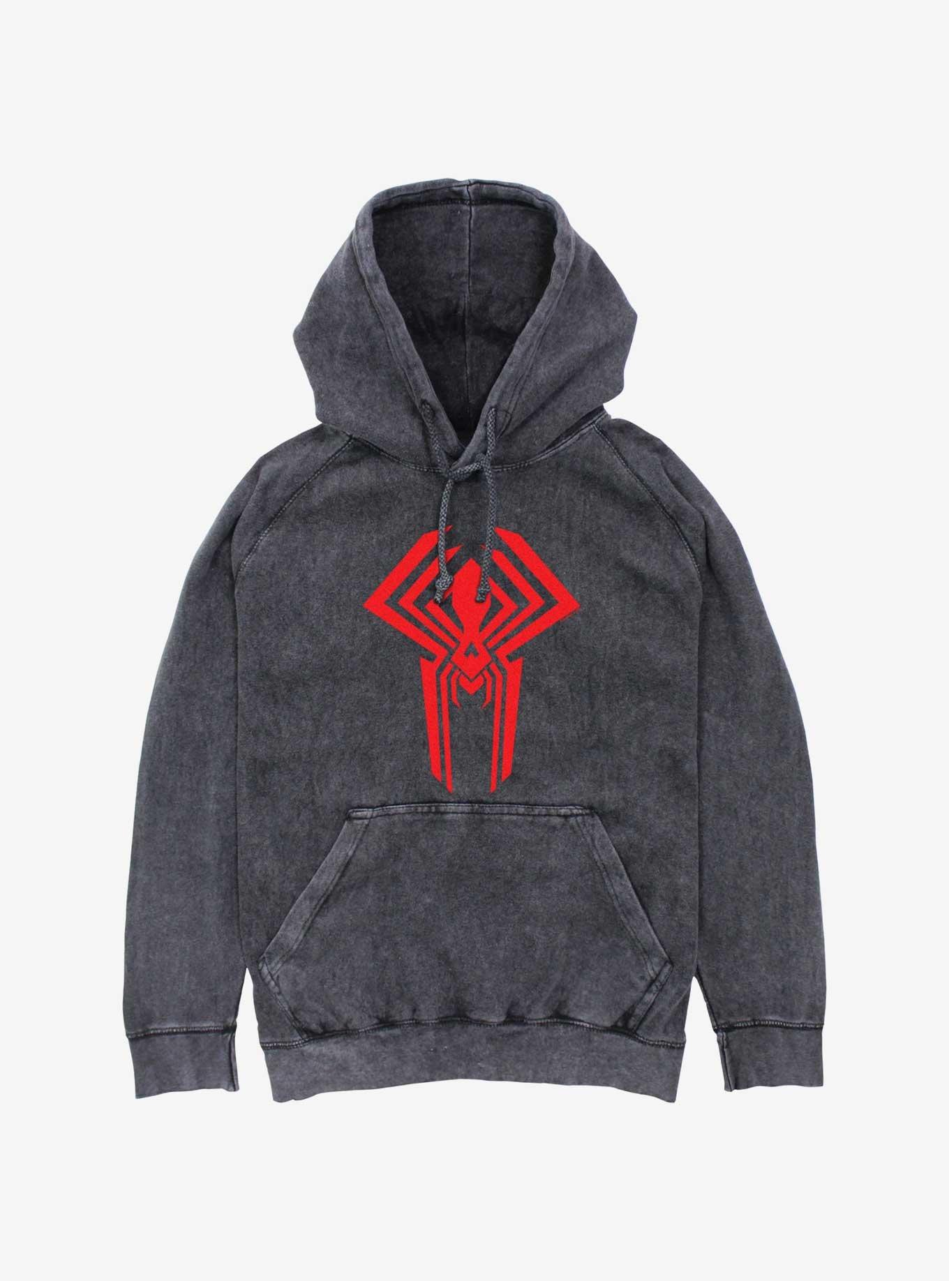 Marvel Spider-Man 2099 Symbol Mineral Wash Hoodie, BLACK, hi-res