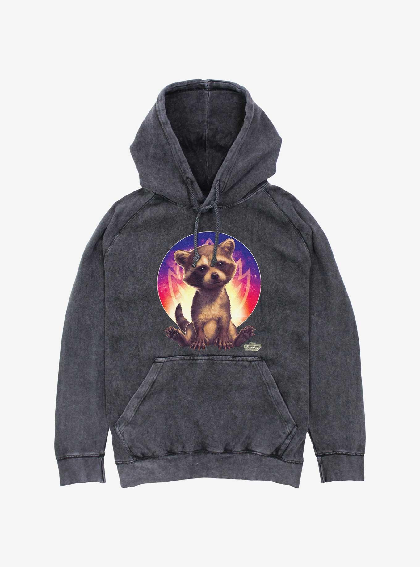 Marvel Guardians Of The Galaxy Baby Rocket Mineral Wash Hoodie, , hi-res