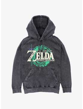 The Legend Of Zelda: Tears Of The Kingdom Logo Mineral Wash Hoodie, , hi-res
