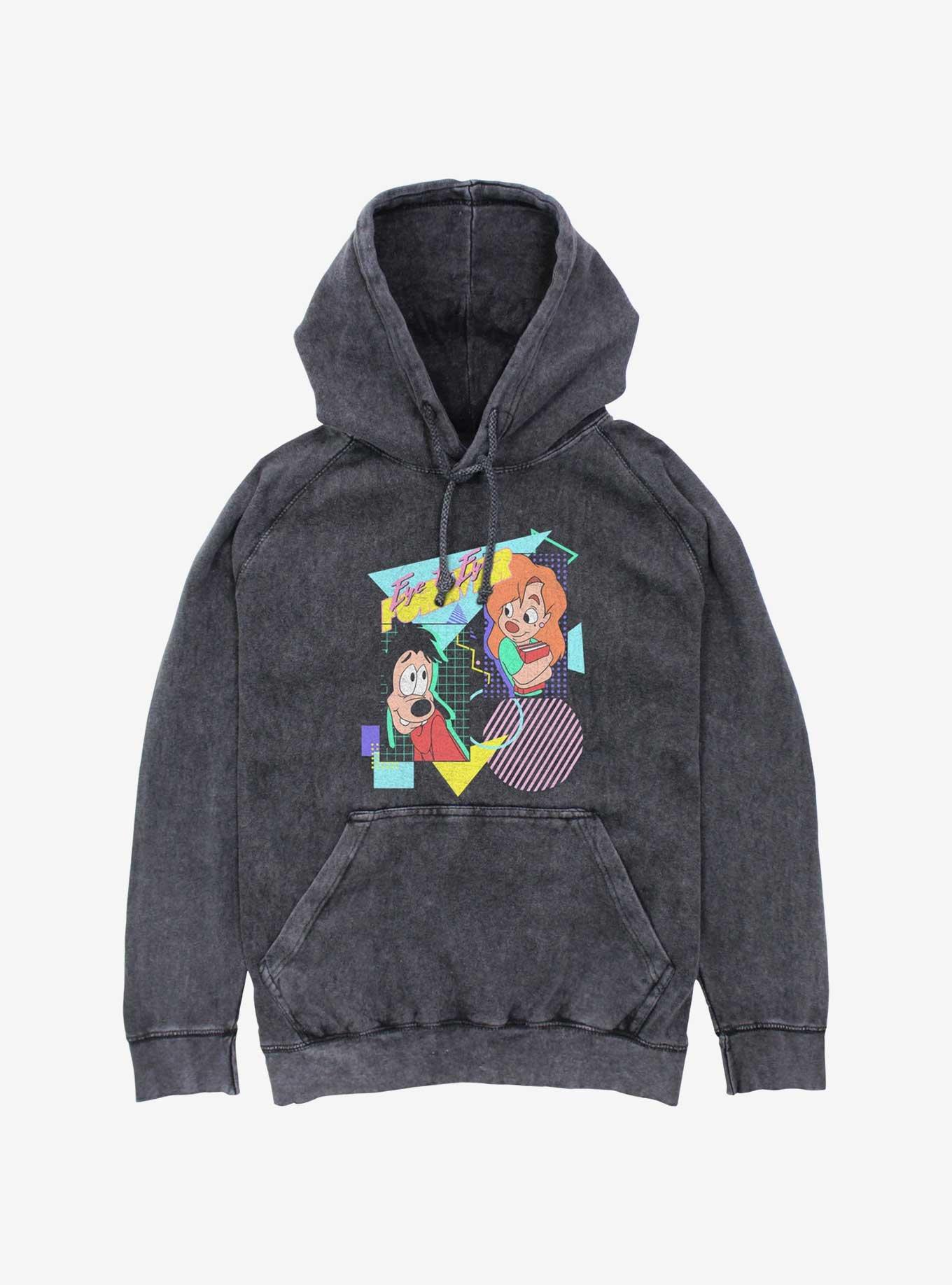 Disney A Goofy Movie Eye To Eye Max & Roxanne Mineral Wash Hoodie, , hi-res