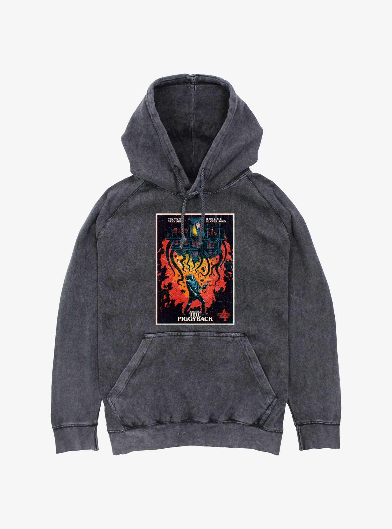 Stranger Things The Piggyback Mineral Wash Hoodie, , hi-res