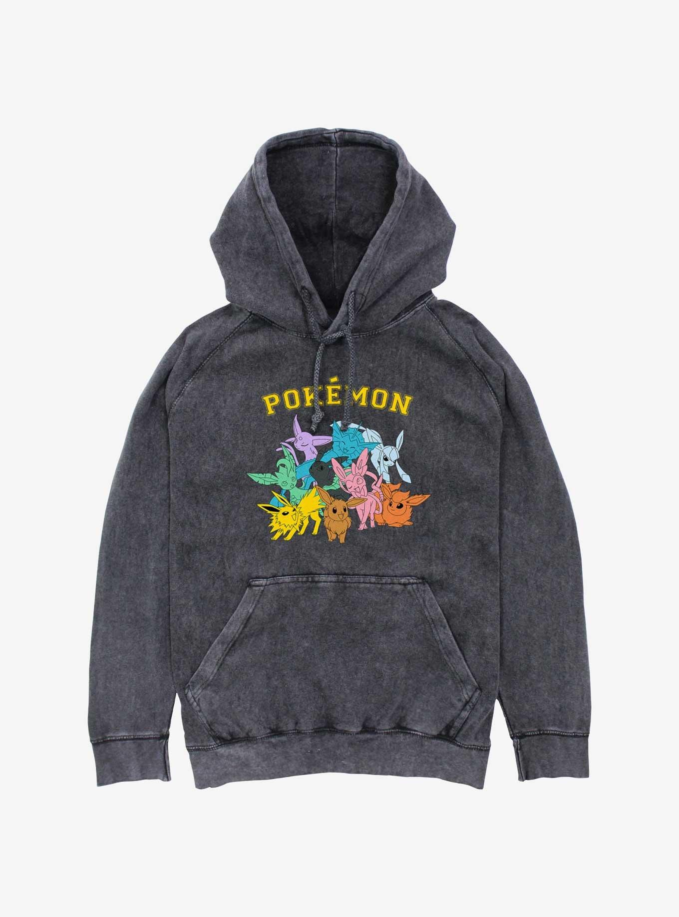 Pokemon Gotta Catch Eeveelutions Mineral Wash Hoodie, , hi-res