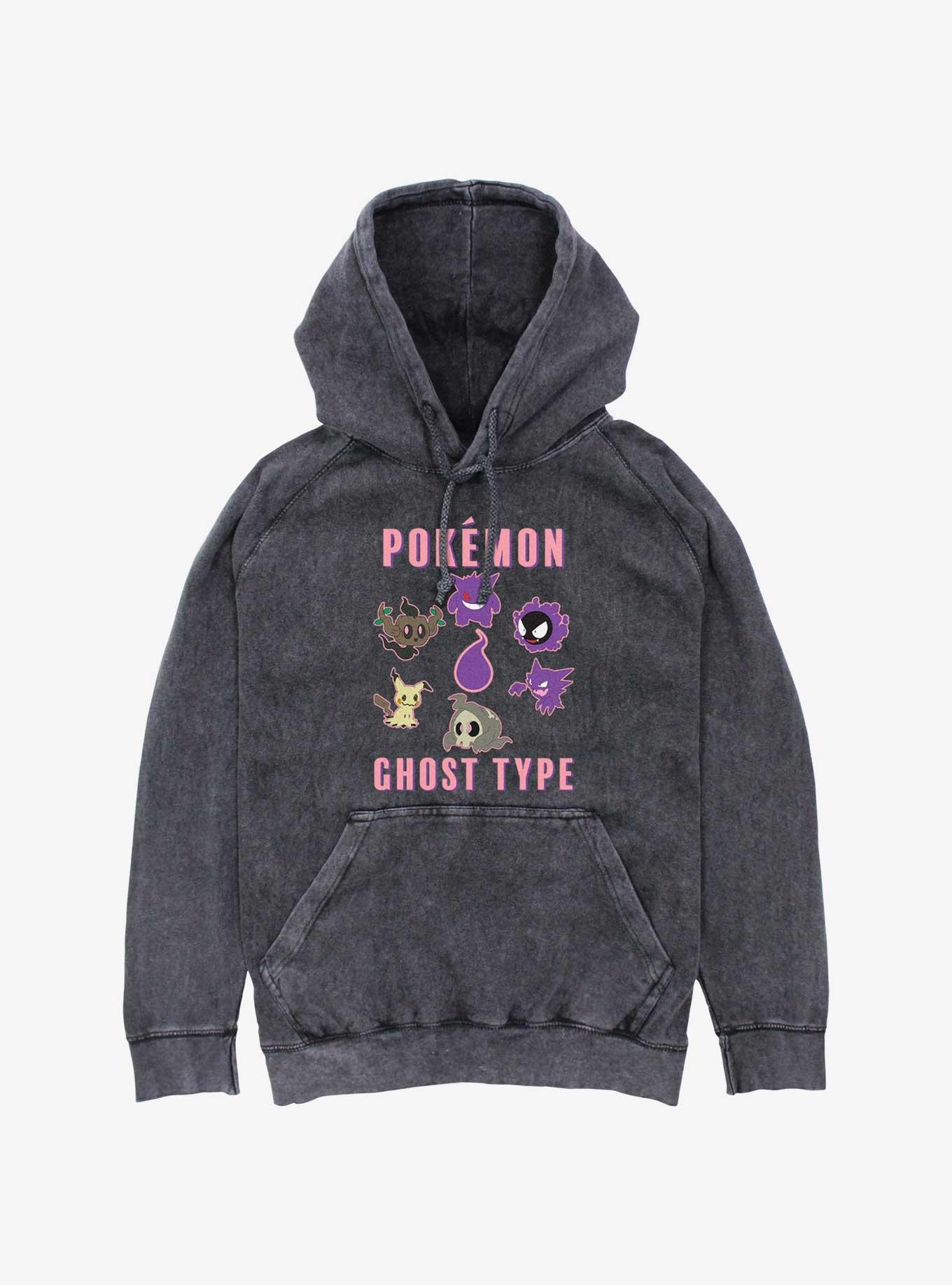 Pokemon Team Ghost Group Mineral Wash Hoodie, , hi-res