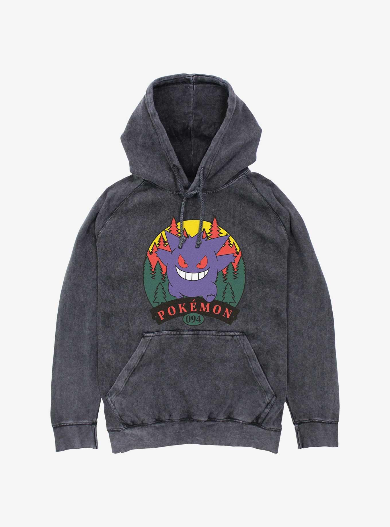 Pokemon Gengar Attack Mineral Wash Hoodie, , hi-res